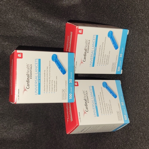 Cardinal Health Other 3 Gauge Twist Top Diabetic Lancets 3 Boxes